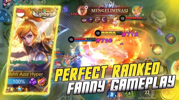 I'M BACK PERFECT RANKED | FANNY GAMEPLAY MLBB !!!