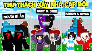 Noob Ruby Cùng Hero Team Thử Thách 1 Ngày " XÂY NHÀ CẶP ĐÔI " Trong Minecraft ?