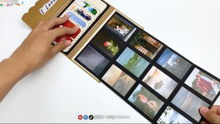 【Handmade】【Handmade Office】Envelope, Handbook, Handmade Photos, Mini Scrapbook Album, NGOC VANG Hand