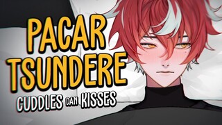 Cuddling sama PACAR TSUNDERE kamu | ASMR Boyfriend Indonesia (Kisses, Sleep Aid, Comfort)