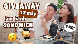 GIVEAWAY 12 CHIẾC MÁY LÀM BÁNH SANDWICH CỰC TIỆN LỢI CHO CÁC BẠN SUBSCRIBERS