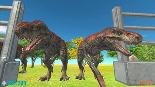 Dinosaurs Escape from Jurassic Park. Animal Revolt Battle Simulator