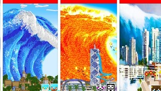 [Newbie vs. Big Boss] Challenge to build a tsunami?!