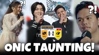 ALBERTTT’s REVENGE!! ONIC WENT CRAZY IN THIS INTERVIEW AGAINST RRQ!! 🤣