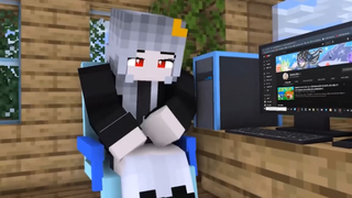 Sammy Học Sinh Hư Làm Bạn Với Mèo Simmy Học Sinh Ngoan Trong Minecraft_Trim