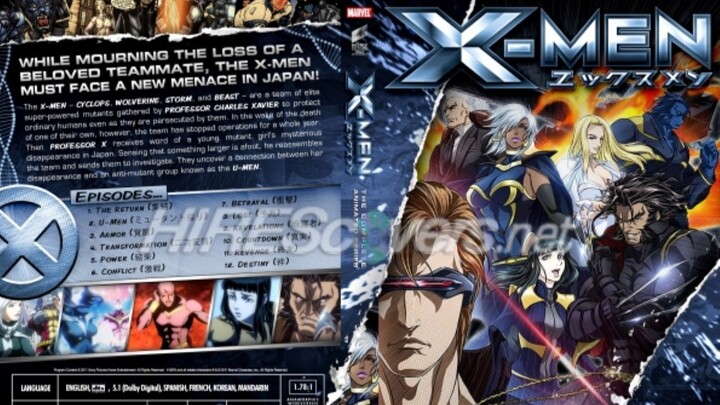 Marvel Anime X-men เอ็กซ์เมน ศึกมนุษย์พลังเหนือโลก ตอนที่ 1-6 พากย์ไทย