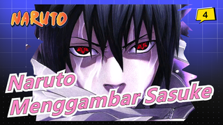 [Naruto] Menggambar Sasuke Dengan Pensil Warna_4