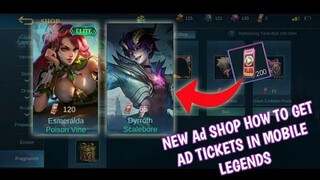 How to earn Ad tickets in Mobile Legends | Collect Ad Tickets for free elite skin