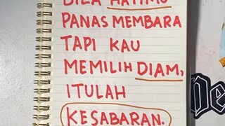 ketika sabar menjadi diam