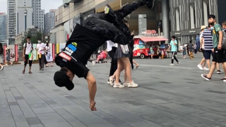 Sự khuếch đại đường phố của vũ công Bboy và đòn tấn công đường phố tuyệt vời HR Haoran