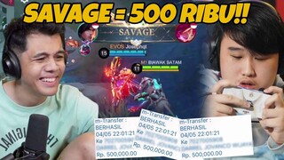 500 RIBU Kalo TAZZ Dapet SAVAGE!! - Mobile Legends