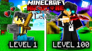 Reaching LEVEL 100 As SUNG JIN WOO in Solo Levelling Minecraft!