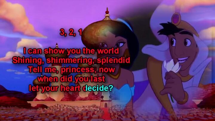 A whole new world w/ lyrics