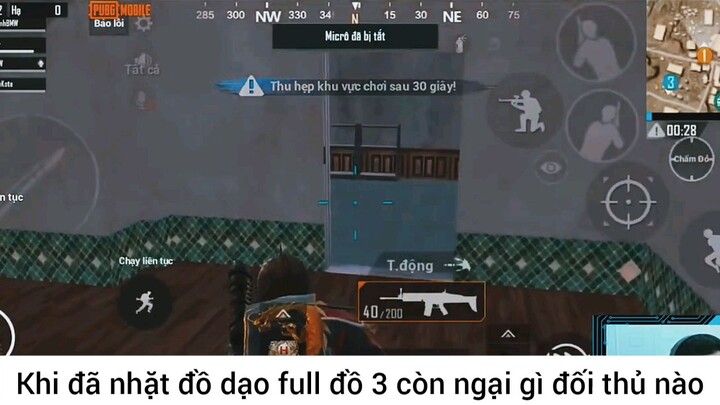 khi đã nhặt đồ dạo full đồ 3 còn ngại gì đối Thụ