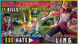 Hate King Of Ling in PH, So Deadly Critical Damage [ Philippines No. 7  Ling] | Top 3 Global Hate