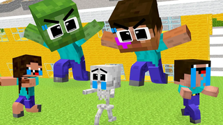 Monster School Ugly Herobrine และ Zombie Superhero Friendship - Sad Story - Minecraft Animation
