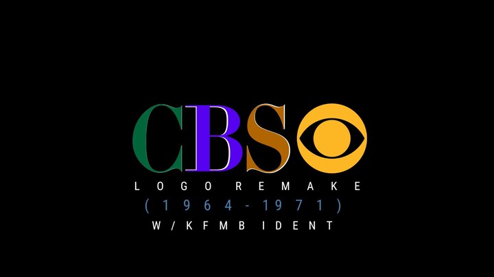 CBS Color Station ID (1966) + KFMB logo remake (1968-1971)