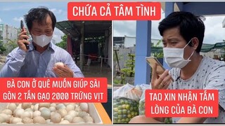 Khương Dừa nhận 200 phần quà tấm lòng của người An Giang gởi tặng bà con Sài Gòn.