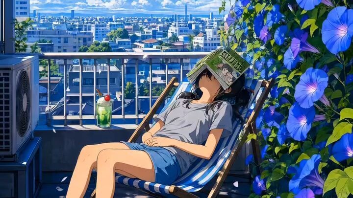 Amidst The Flowers and The Sky, He Found The Simple Meaning of Happiness