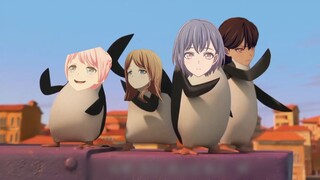 🐧فريق البطريق MyGO ضد Squidward🐧
