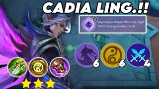 SHIELD + SUSTAIN + DAMAGE.!! CADIA LING NO COUNTER.!! MAGIC CHESS MOBILE LEGENDS
