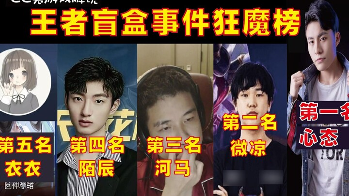 [King of Glory Blind Box Birth Chart] Hippo, Mochen, and Weiliang Make the List—Mindset Blows Up as 