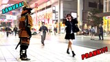 SAMURAI Mannequin PRANK in JAPAN#33 funniest reactions. SAMURAI fan.#prank #funny