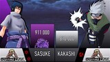 SASUKE VS KAKASHI POWER LEVELS - AnimeScale