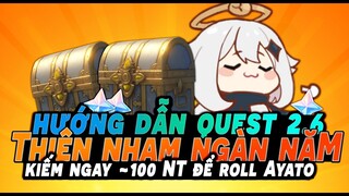 100 Nguyên thạch?!? Hướng dẫn nhiệm vụ Thiên Nham Ngàn Năm - Nhận  TDV Thiên Nham 4* - Bécon Genshin