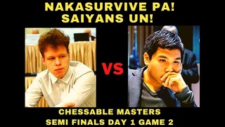 SAYANG UN! WINNING NA! Chessable Masters Artemiev VS So Semi Finals Day 1 Game 2