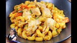 ผัดมักกะโรนีไก่ : Stir Fry Chicken Macaroni l Sunny Thai Food