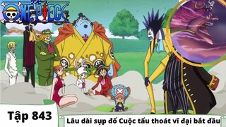 One Piece Tập 843 | Lâu dài sụp đổ Cuộc tẩu thoát vĩ đại bắt đầu | Đảo Hải Tặc Tóm Tắt Anime