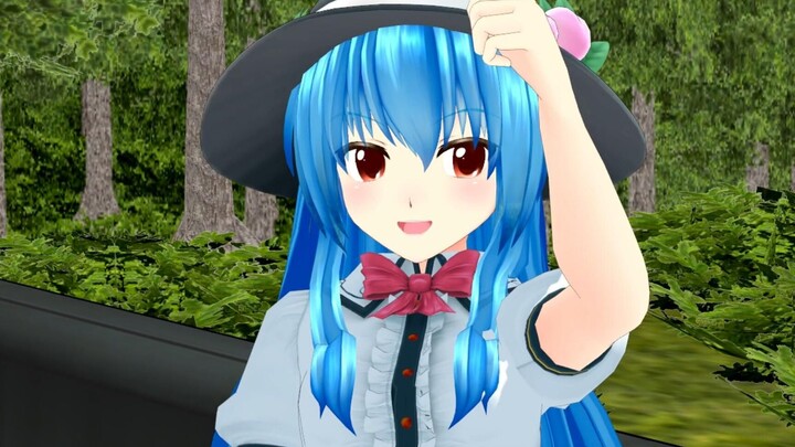 [MMD][3D] Tenshi Ruinning Hakurei Jinja