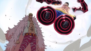 "Potong semua dialog" Luffy VS Doflamingo, sungguh luar biasa