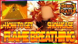 🔥FLAME BREATHING🔥SHOWCASE + HOW TO GET IT IN DEMON SLAYER RPG 2 (ROBLOX)
