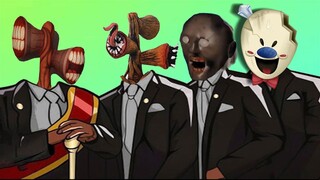 Mega Siren Head Vs Rod Ice Cream Vs Granny Scary Teacher 3D - Coffin Dance Astronomia Cover