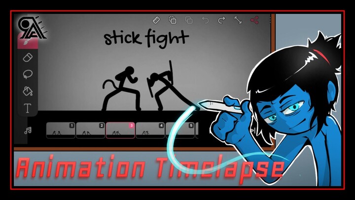 [TIMELAPSE] Stickfight Animation | ArifMHD