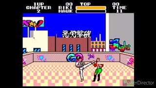 Black Belt (Sega Master System) Game Over on stage 5. MasterEmu emulator.