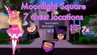 7 Chest Locations in Moonlight Square | Mardi Gras | Royale High Update