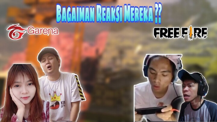 Reaksi youtuber Ketemu Bug Shergia Melva Kemaz Pake Z Obbyphy Moz1La free fire Battleground !!!