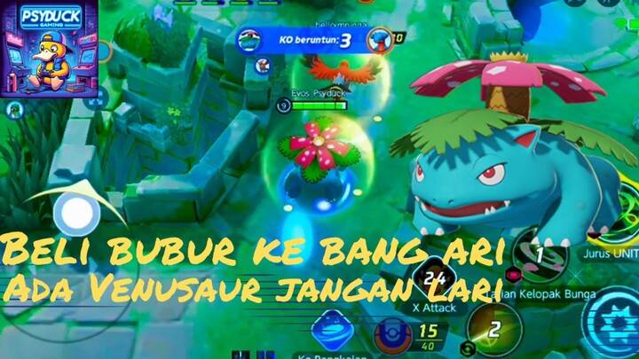 Venusaur berlari-lari kekalahan kalian sudah pasti 😎