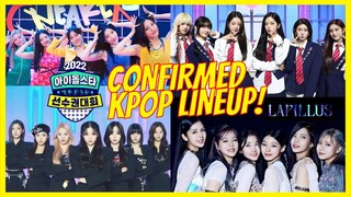 KPOP LINEUP for 2022 Idol Star Athletics Championship