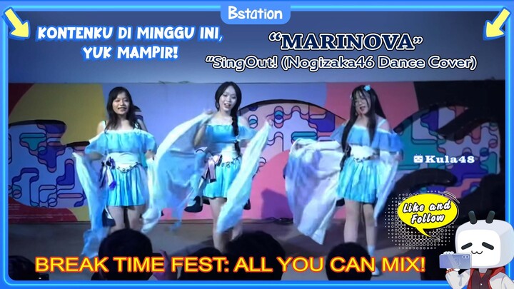 MARINOVA "Sing Out!" (Nogizaka46 Dance Cover) di BREAK TIME FEST: ALL YOU CAN MIX!