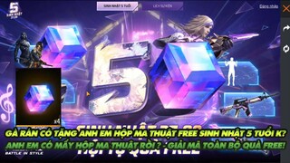 Free Fire| Gà rán tặng Free hộp ma thuật sinh nhật không?Anh em có mấy hmt rồi?Giải mã quà sinh nhật
