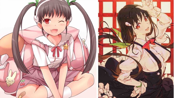 [MAD]Gadis imut dan wanita seksi <Monogatari>