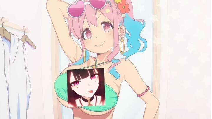 Mbak Kaede coba baju renang lohya😍