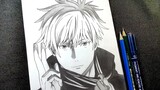 How to Draw SATORU GOJOU [ Jujutsu Kaisen ] - cara gambar anime