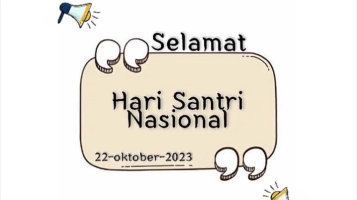 Selamat hari santri 2023