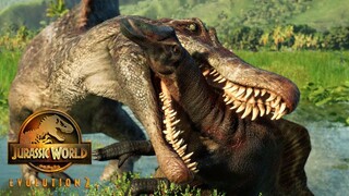 Spinosaurus HUNTS Ouranosaurus! 🦖 Jurassic World Evolution 2 - Tales From Isla Sorna [4K]