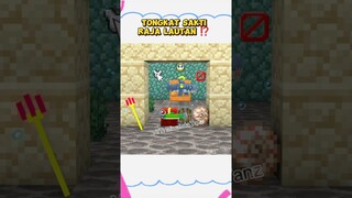 BANTU AMBIL TONGKAT SAKTI RAJA LAUT ⁉️ #minecraft #funny #pomni #funnydubbing #sakura